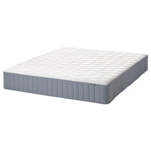 Pocket sprung mattress, extra firm/light blue, 180x200 cm